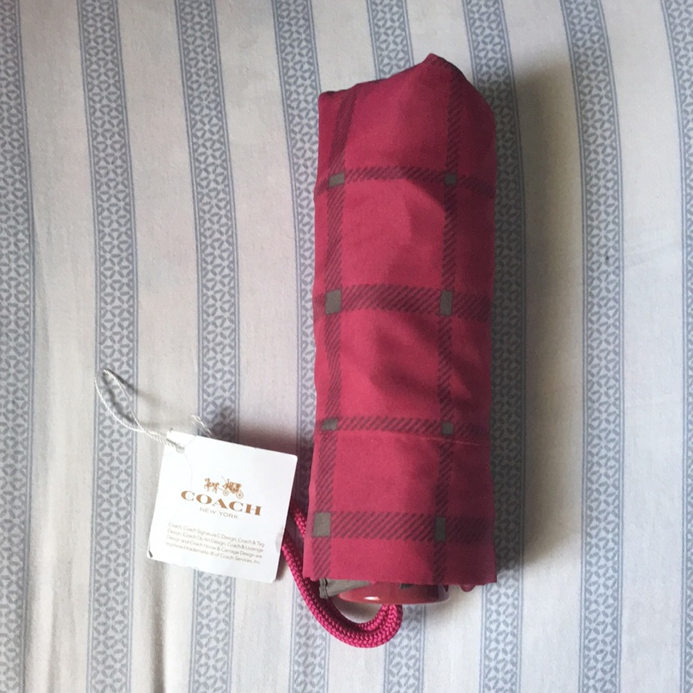Coach Berry Pink Umbrella